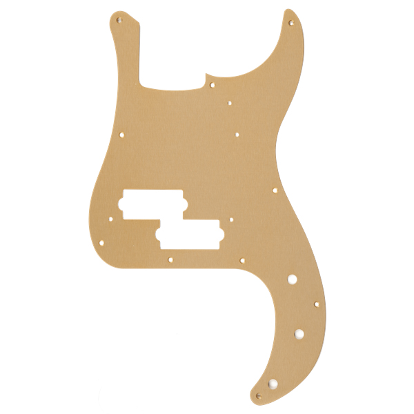 Fender Pure Vintage '58 P Bass Pickguard, Gold Anodized, 10-Hole
