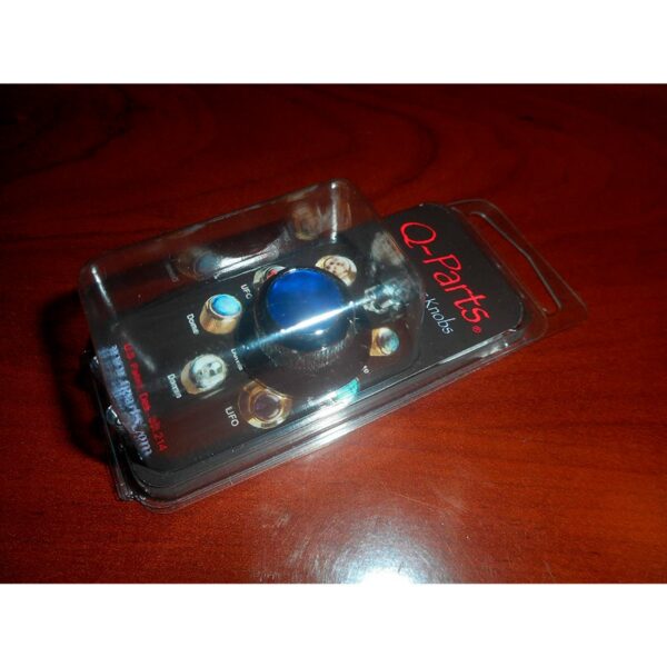 Q-Parts KCU-0785 Dome Knob - Blue Crystal