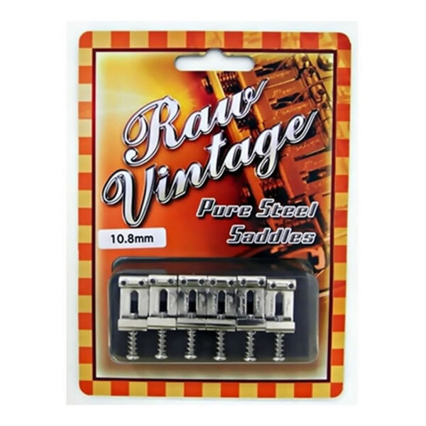 RAW VINTAGE RVS-108 Pure Steel Saddles (6-pc, 10.8mm)