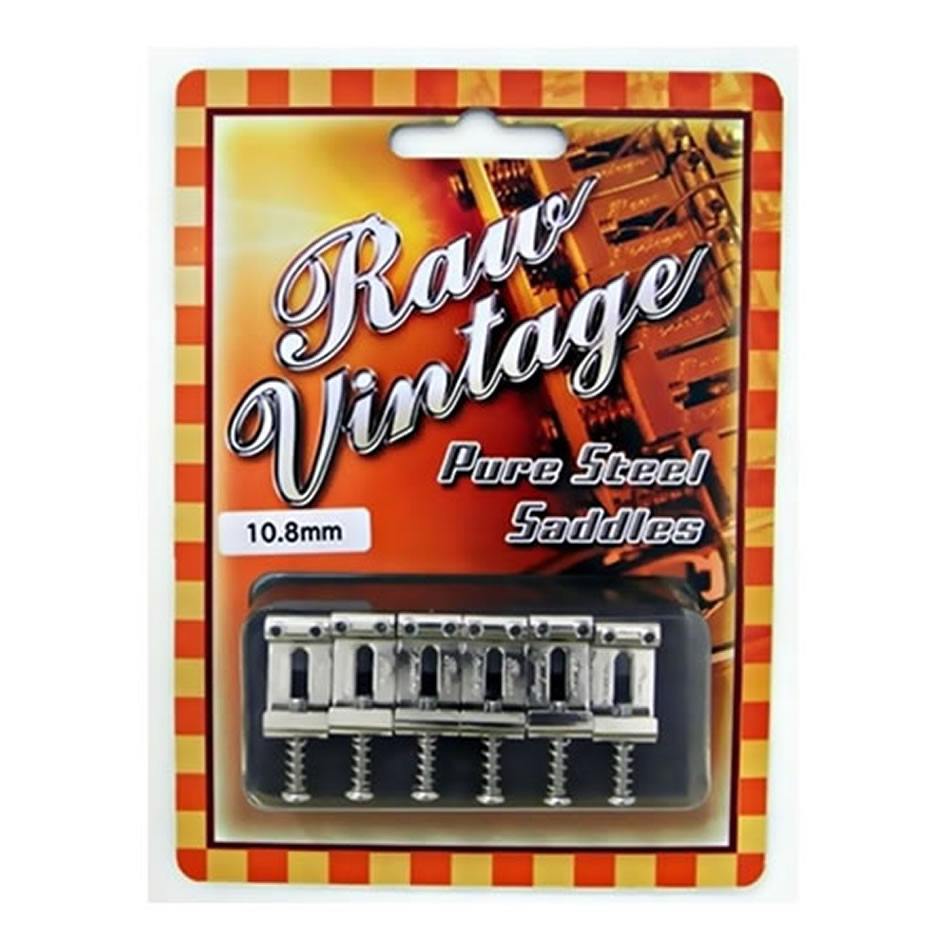 RAW VINTAGE RVS-108 Pure Steel Saddles (6-pc, 10.8mm)