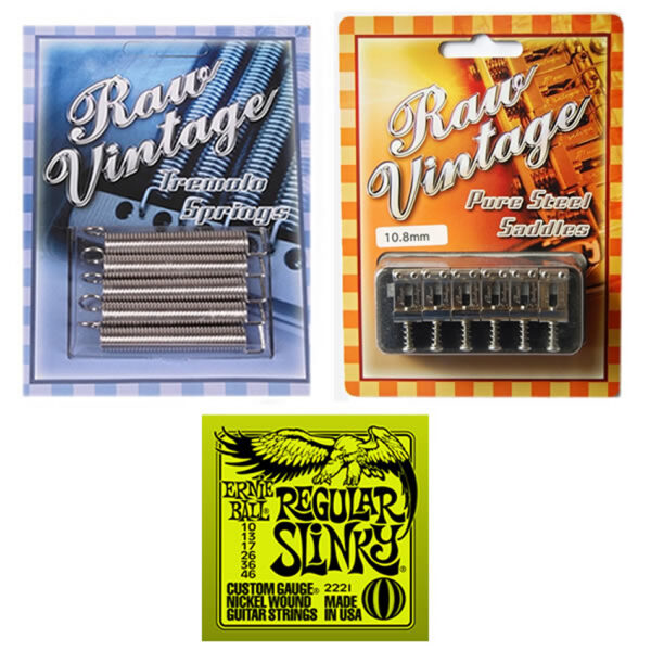 RAW VINTAGE RVTS-1 & RVS-108 Bundle w/ Ernie Ball Strings