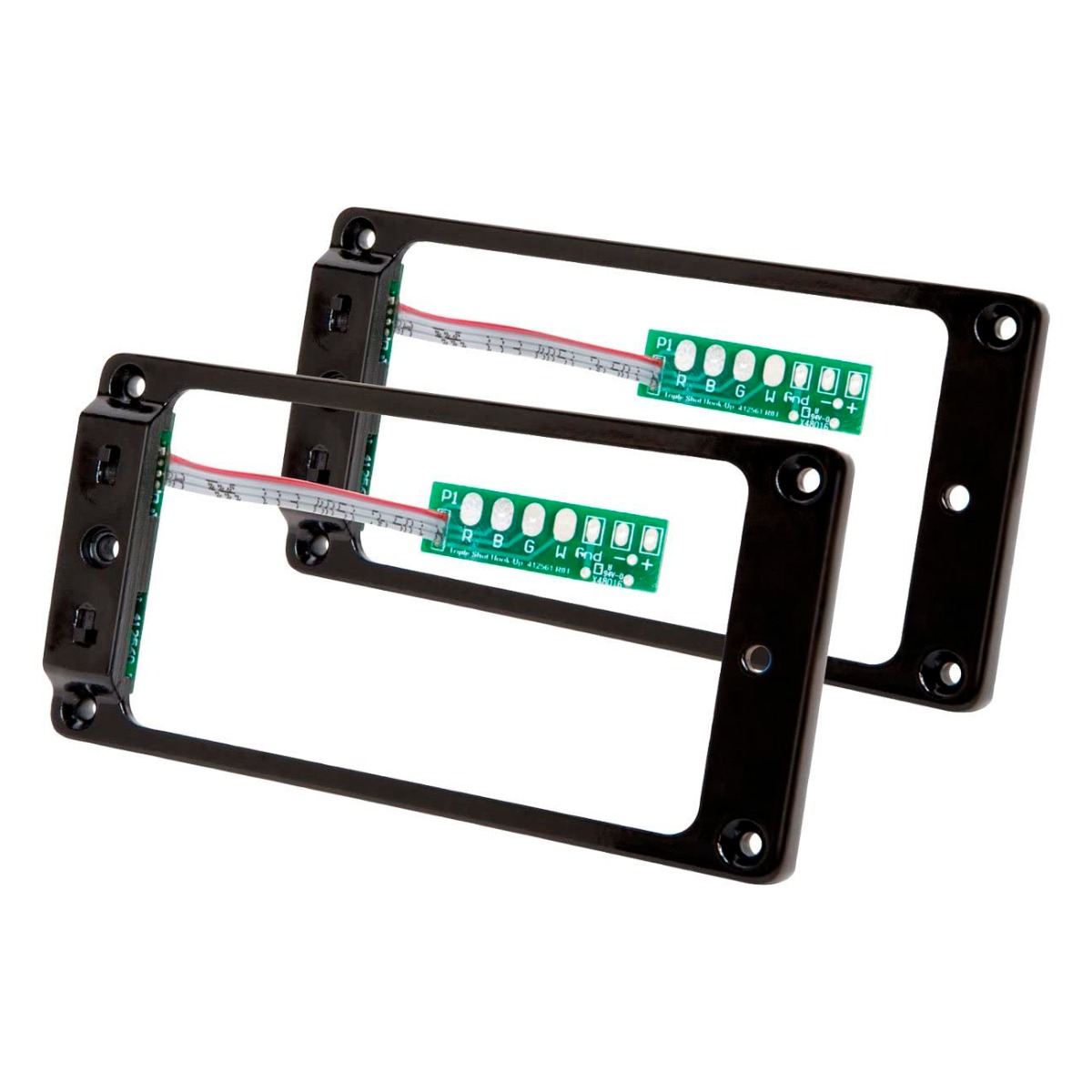 Seymour Duncan Triple Shot Ring Set - Black, Flat Bottom