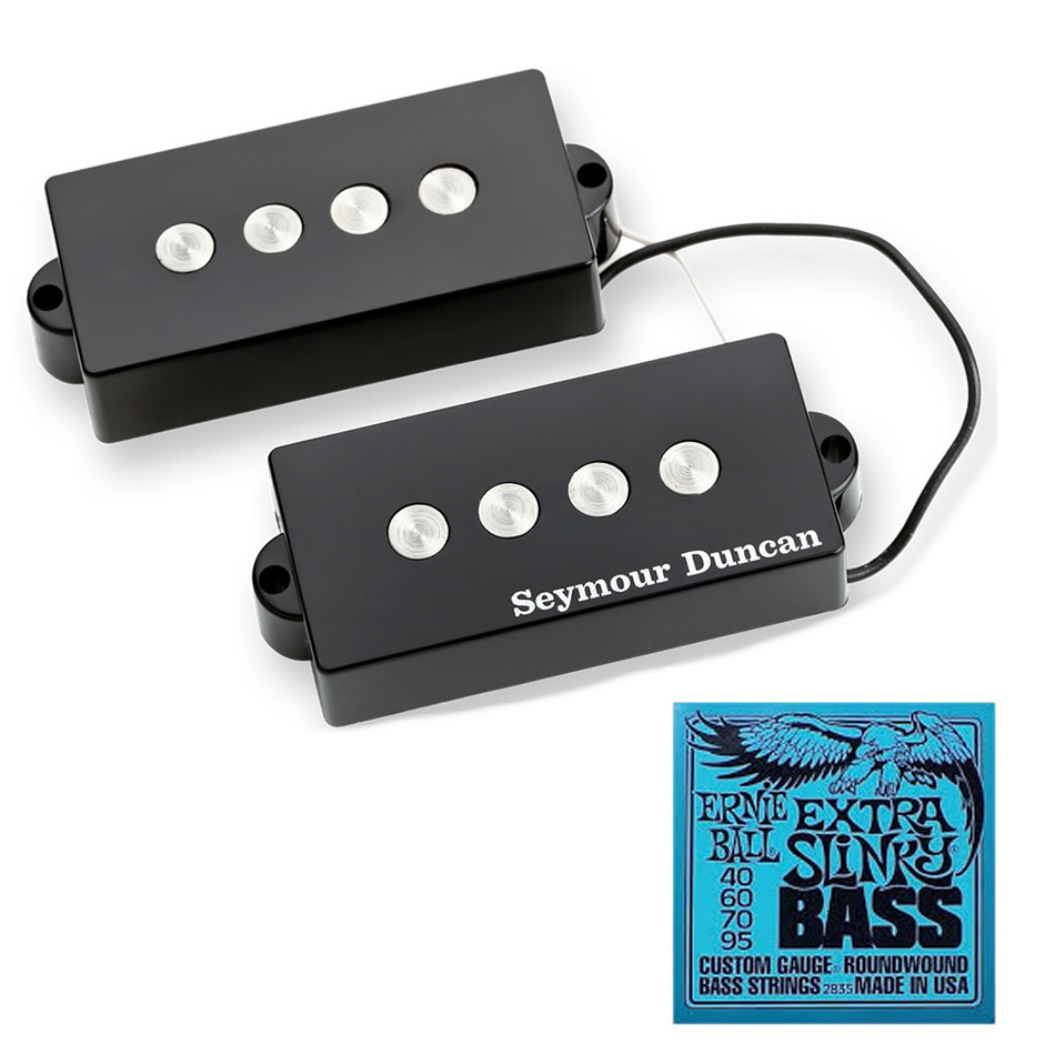 Seymour Duncan Quarter Pound P-Bass Pickup + Ernie Ball Extra Slinky Strings