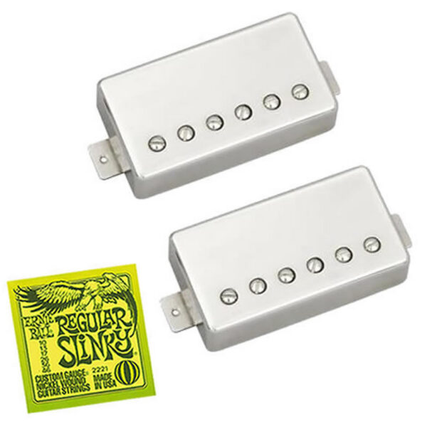 Seymour Duncan SH-55 Seth Lover Pickup Set (4-Cond, Nickel) + Free Strings