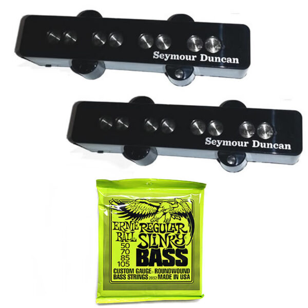 Seymour Duncan SJB-3 Quarter Pound Jazz Bass Set + Strings