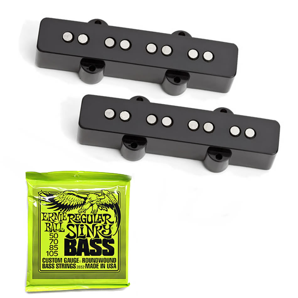 Seymour Duncan SJB-1 Vintage Jazz Bass Pickup Set + Strings