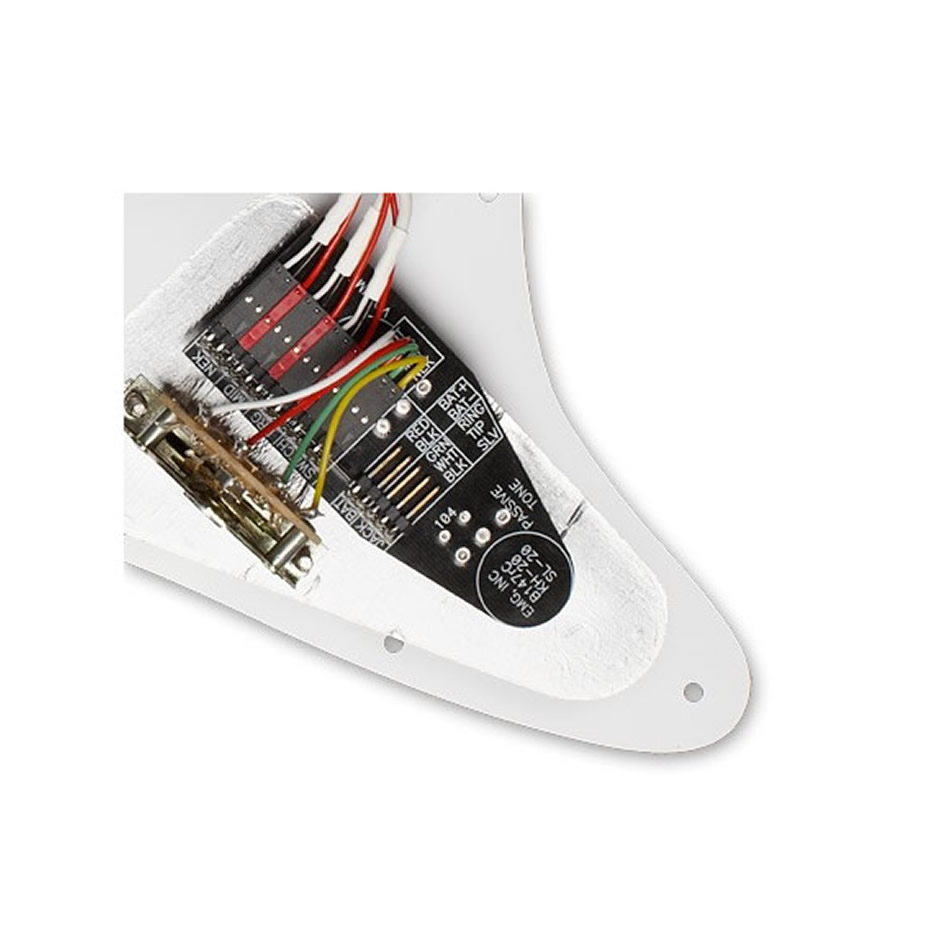 EMG SL20 Steve Lukather Prewired Pickguard Set, Black - Image 3