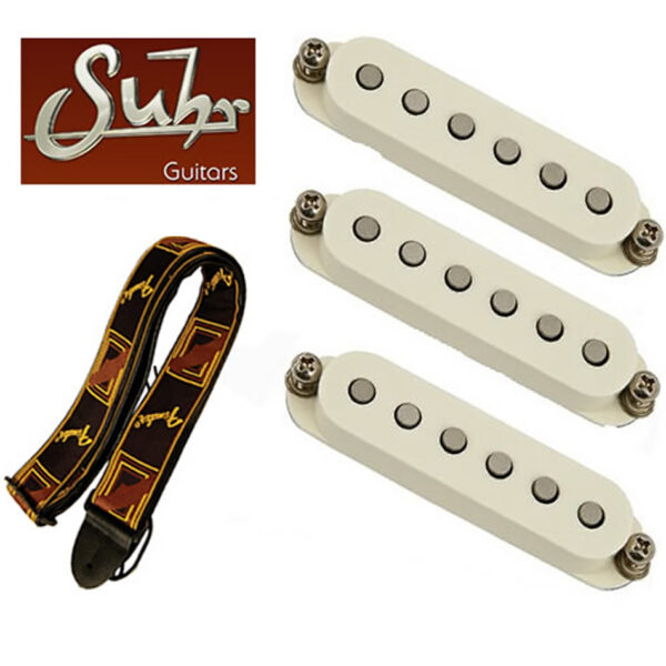 Suhr ML Pickup Set (Parchment) + Free Fender 2" Strap