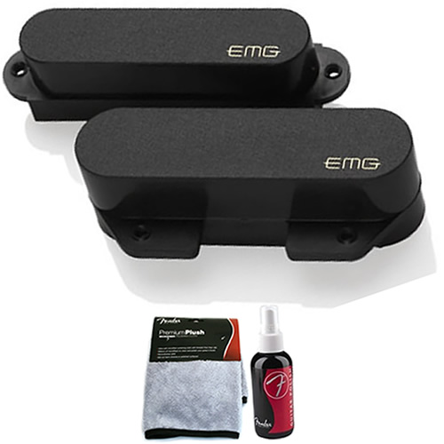 EMG T Set - Tele Pickup Set, Black w/ Shop Cloth