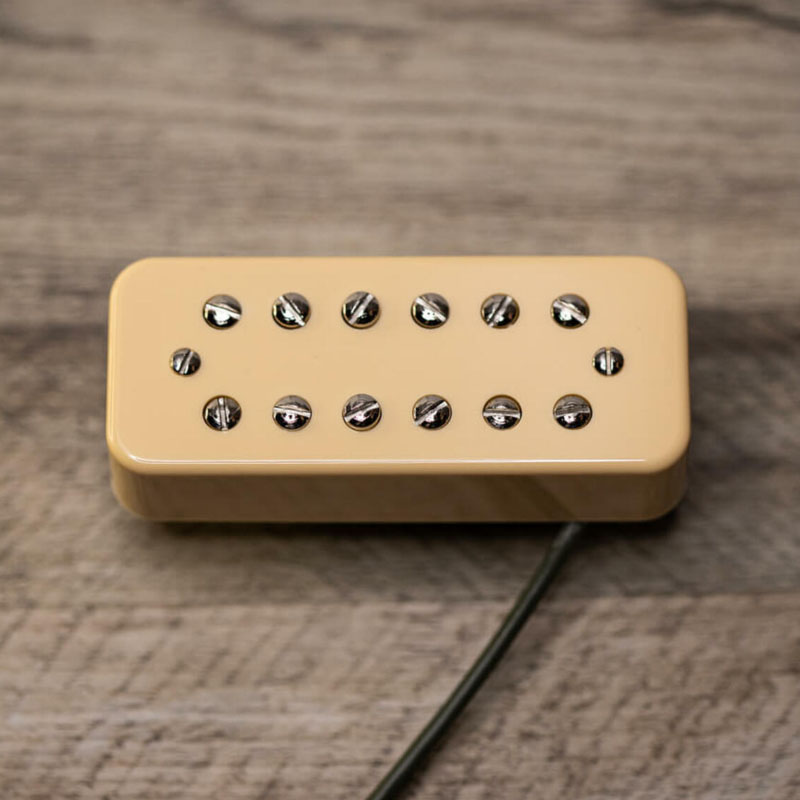TV Jones Super'Tron Bridge Pickup - Soapbar, Chrome/Cream