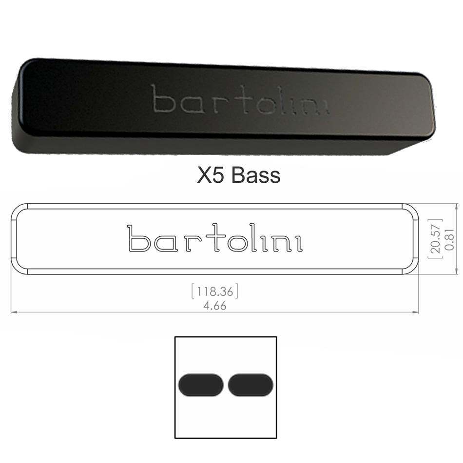 Bartolini X55CBJD-B Classic Bass X5 Neck Pickup - Image 2