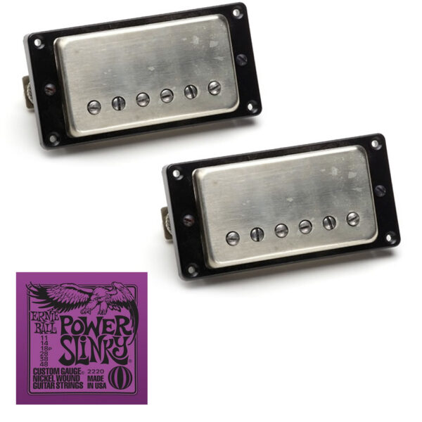 Seymour Duncan Antiquity Humbucker Set, Nickel + EB2220 Strings