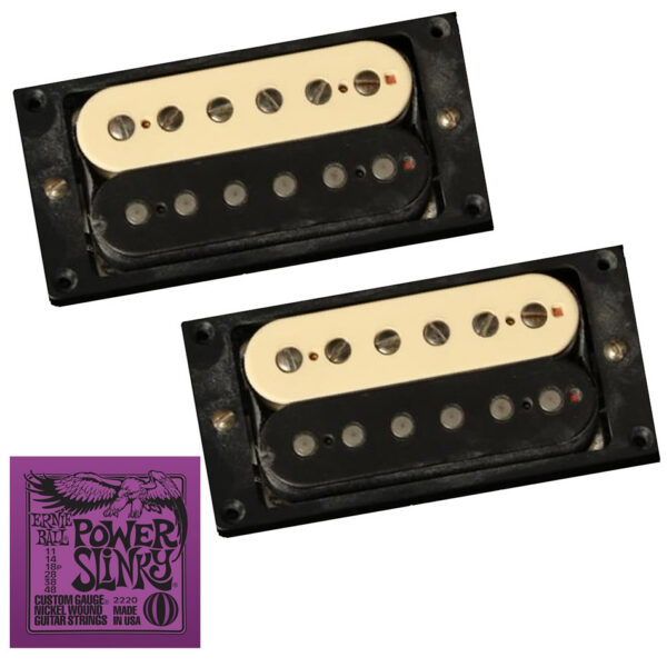 Seymour Duncan Antiquity JB/Jazz Set Zebra + EB2220 Strings