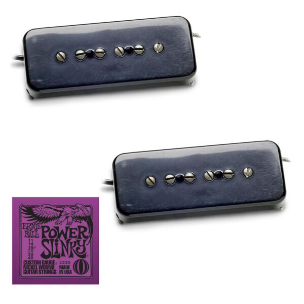 Seymour Duncan Antiquity P90 Black Set + EB2220 Strings