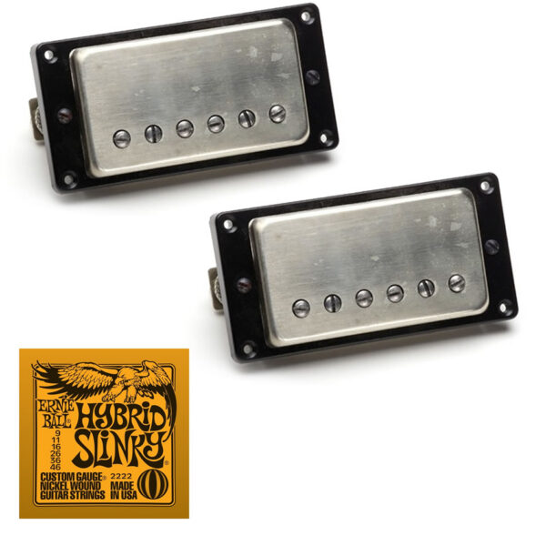 Seymour Duncan Antiquity Humbucker Set, Nickel + EB2222 Strings