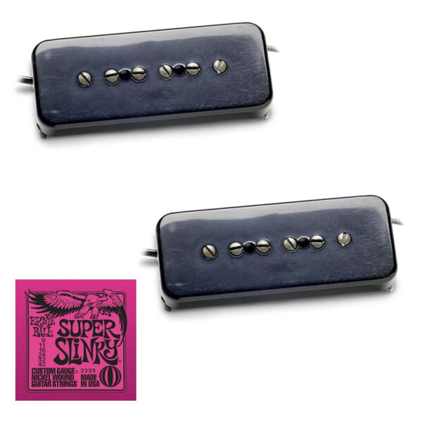 Seymour Duncan Antiquity P90 Soapbar Set (Black) + EB2223