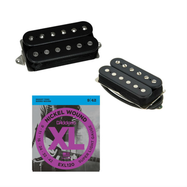 DiMarzio PAF 36th Anniversary Set, Black + Free Strings