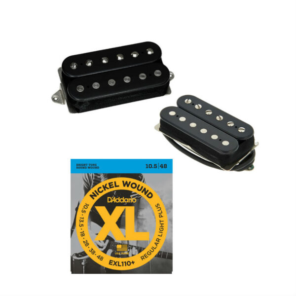 DiMarzio 36th Anniversary PAF Set (Black) + Free Strings