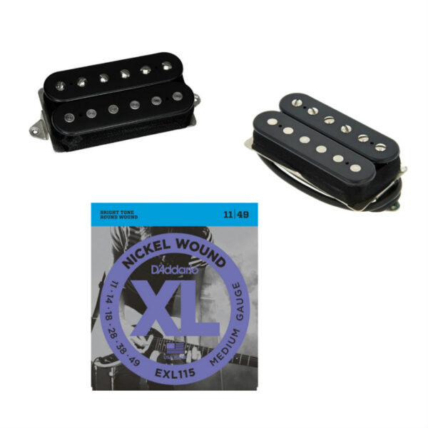 DiMarzio 36th Anniversary PAF Neck & Bridge Set, Black