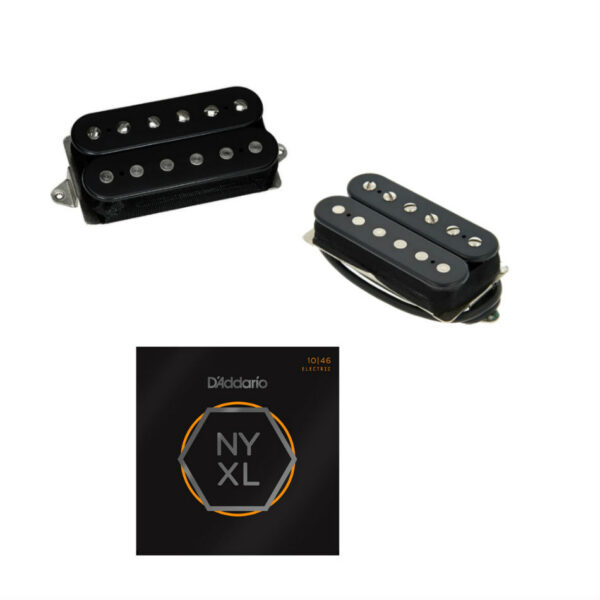 DiMarzio 36th PAF Neck/Bridge Set, Black + NYXL1046
