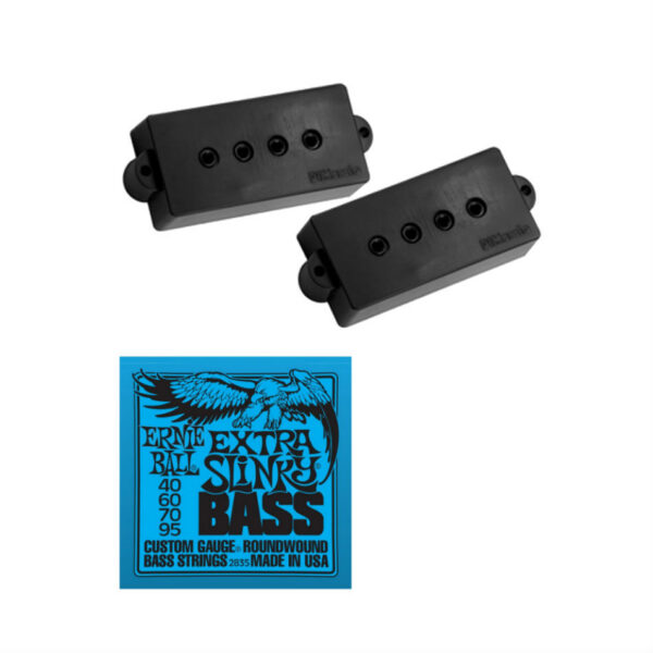 DiMarzio DP122BK Model P Bass Pickup + Ernie Ball Strings
