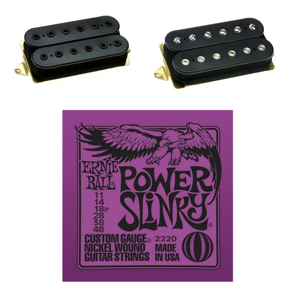 DiMarzio PAF Pro/Tone Zone F-Spaced Set + EB Slinkys