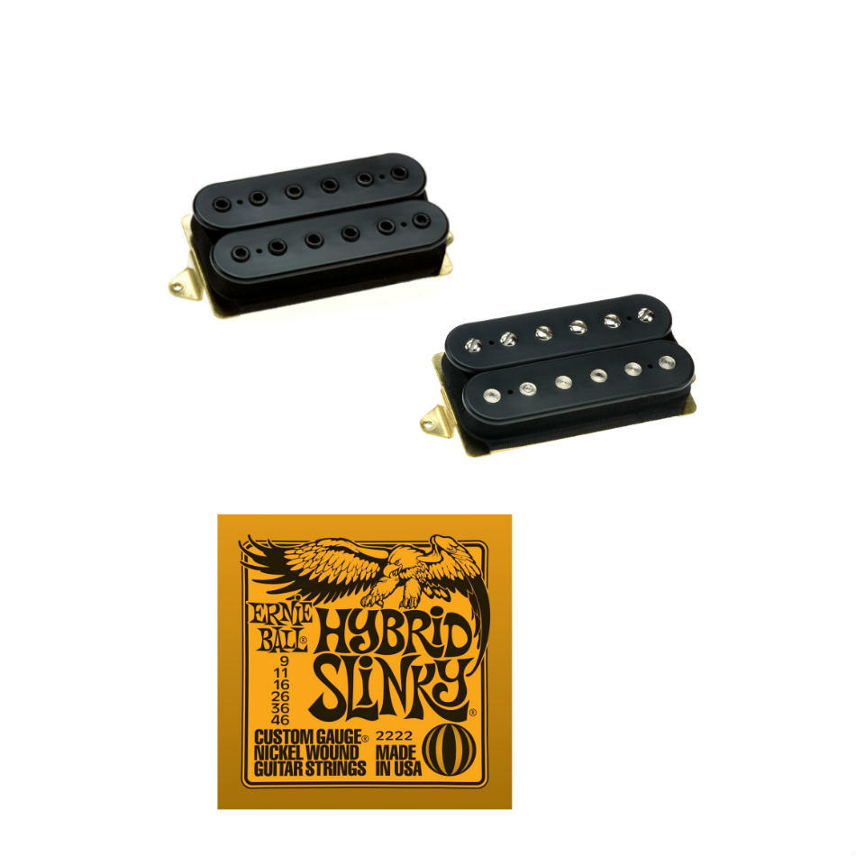 DiMarzio PAF Pro/Tone Zone F-Spaced Set + EB Strings