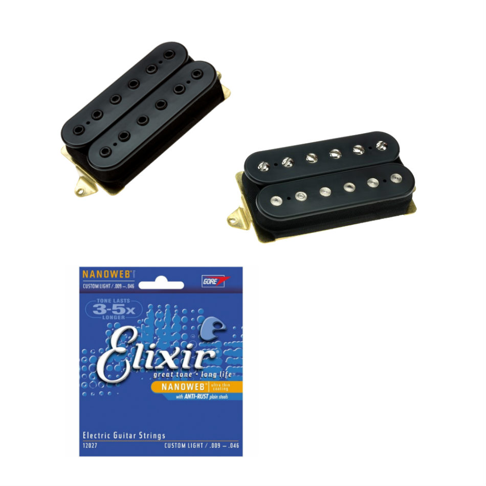 DiMarzio PAF Pro DP151BK / Tone Zone DP155FBK Humbucker Set