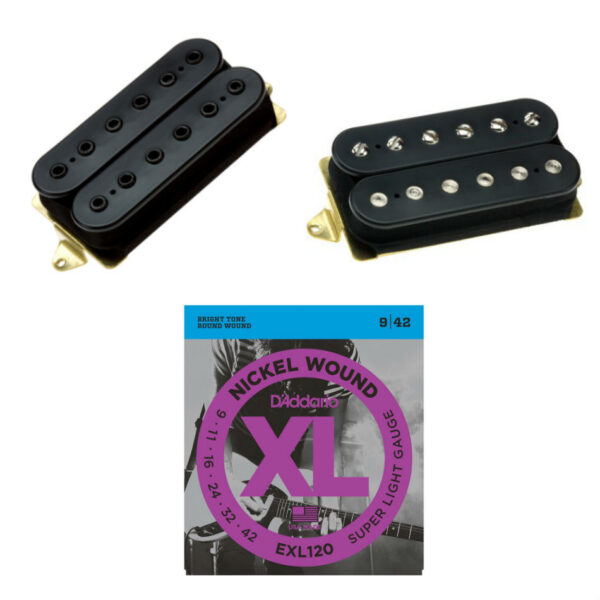 DiMarzio PAF Pro/Tone Zone F-Spaced Humbucker Set, Black