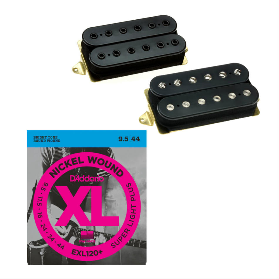 DiMarzio PAF Pro / Tone Zone F-Spaced Humbucker Set, Black