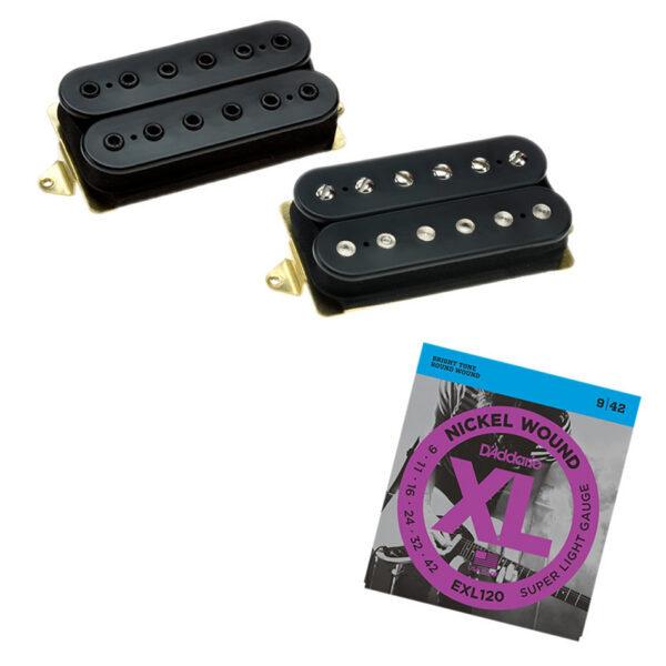 DiMarzio PAF Pro Neck & Tone Zone Bridge Set, Black