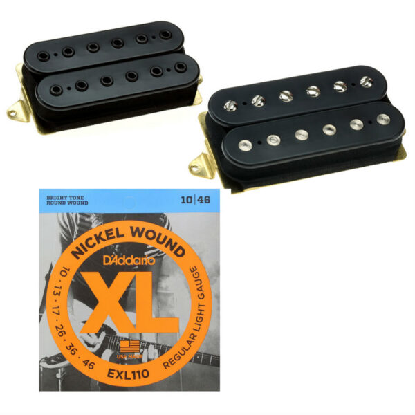 DiMarzio PAF Pro/Tone Zone Humbucker Set + D'Addario Strings