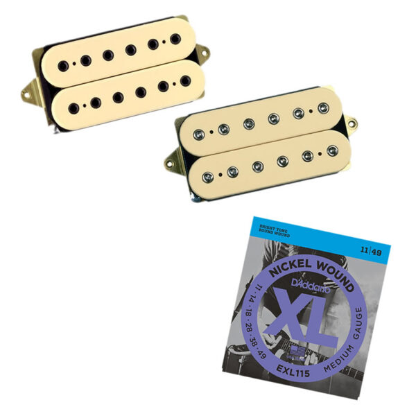 DiMarzio PAF Pro/Tone Zone Humbucker Set, Creme + EXL115