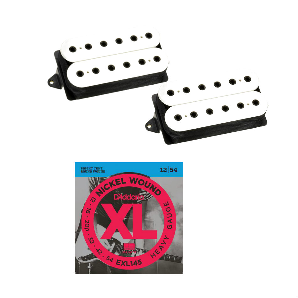 DiMarzio Evolution DP158FW/DP159FW F-Spaced Set, White