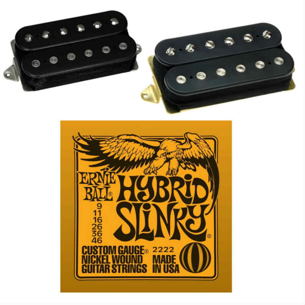 DiMarzio 36th PAF Neck & Norton Bridge Set, Black