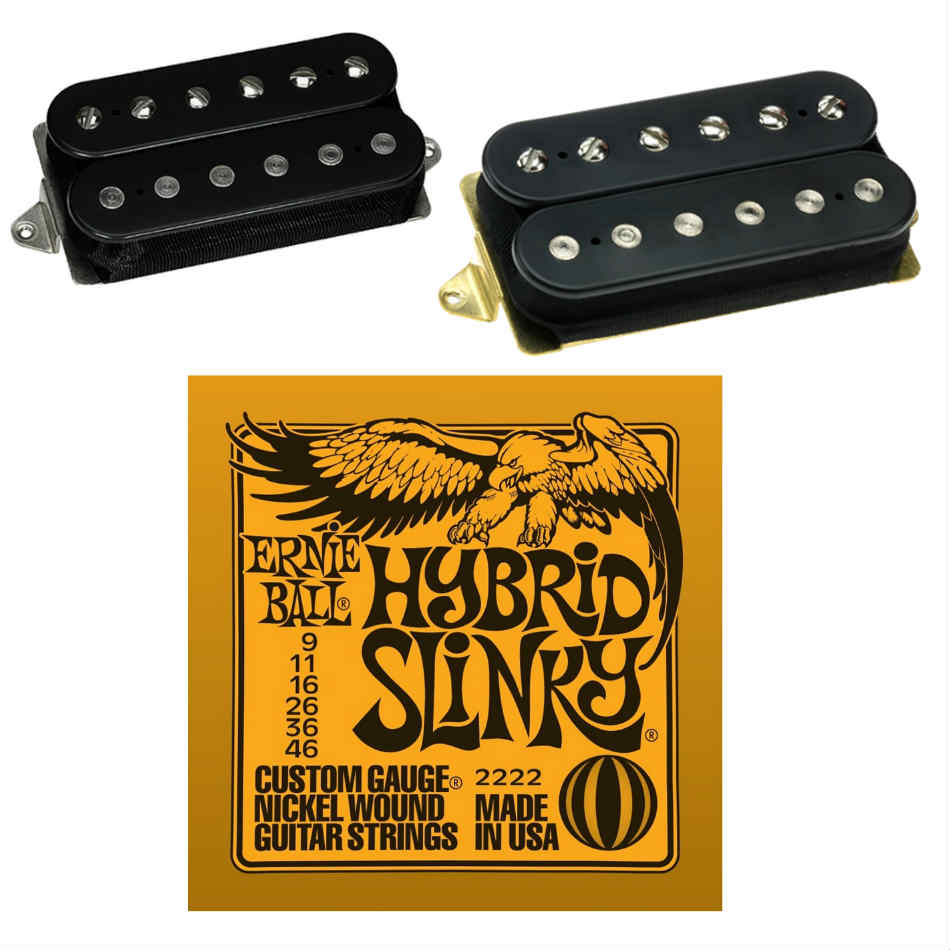 DiMarzio 36th PAF Neck & Norton Bridge Set, Black