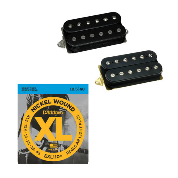 DiMarzio PAF 36th Neck & Norton Bridge Set, Black