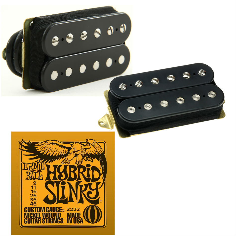 DiMarzio Air Norton/Norton F-Spaced Set + EB2222 Strings