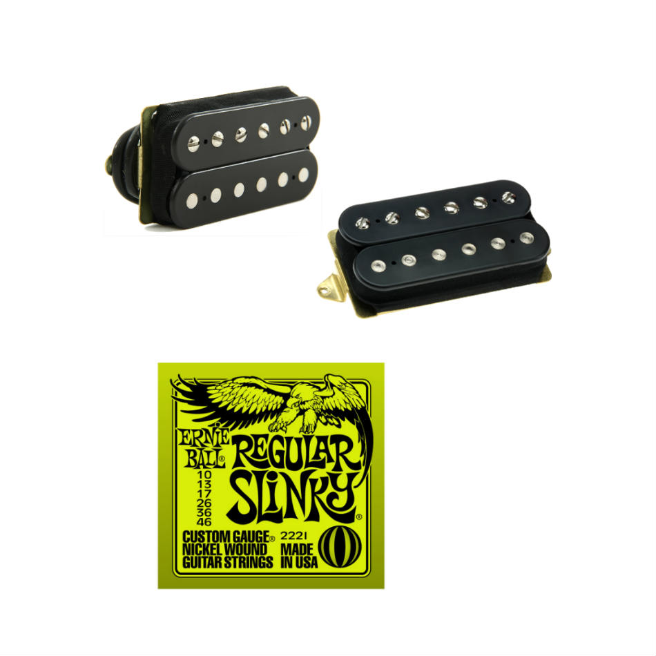 DiMarzio Air Norton/Tone Zone Set + EB Slinky Strings