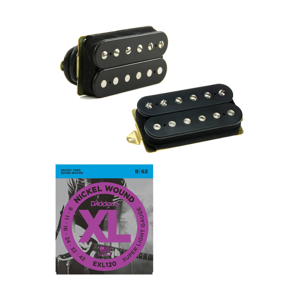 DiMarzio Air Norton/Tone Zone Set + Free EXL120 Strings
