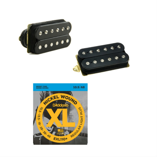 DiMarzio Air Norton/Tone Zone Set (DP193BK/DP155BK) + Strings