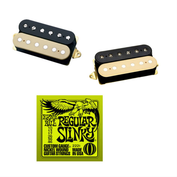 DiMarzio Air Norton/Tone Zone Set (Black/Creme) + EB Strings