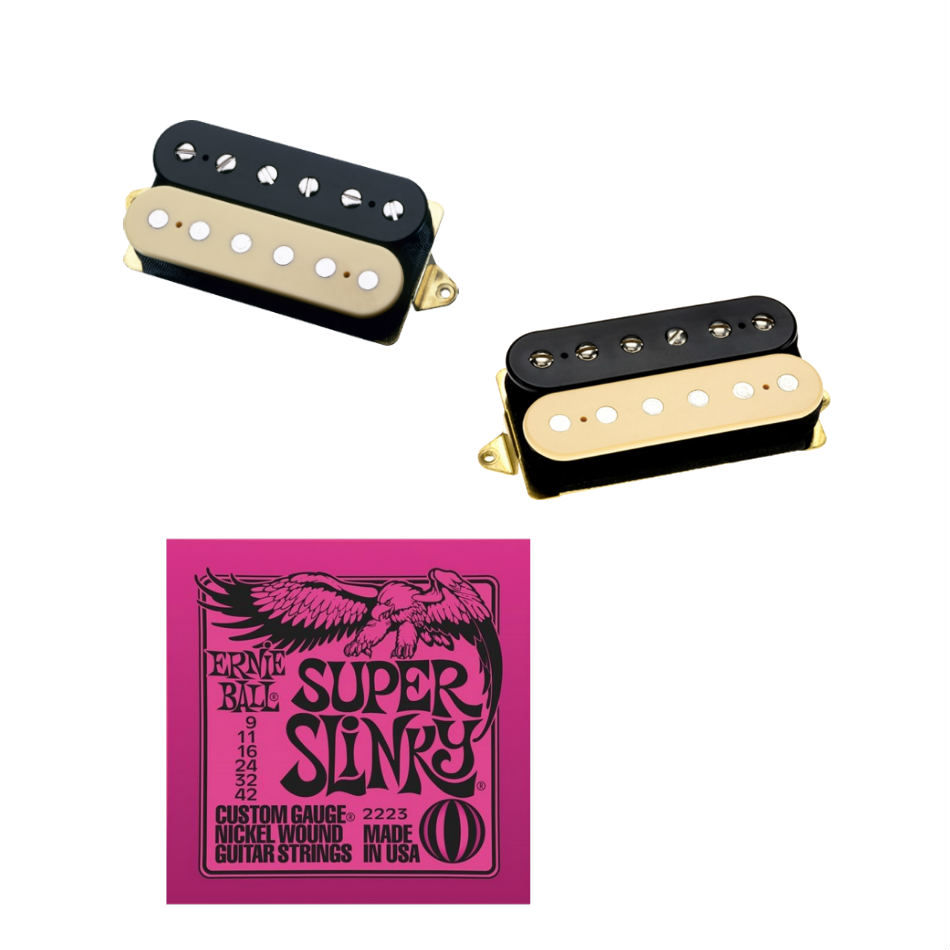 DiMarzio Air Norton/Tone Zone F-Spaced Set + EB Strings