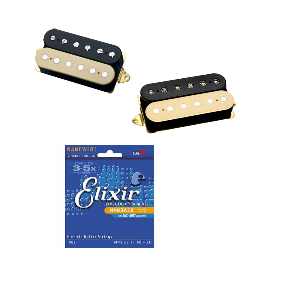 DiMarzio Air Norton/Tone Zone F-Spaced Set, Black/Creme