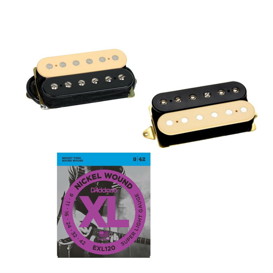 DiMarzio Air Norton/Tone Zone F-Spaced Set, Black/Creme