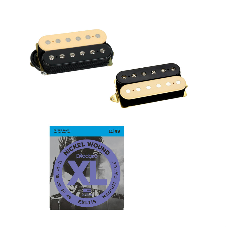 DiMarzio Air Norton/Tone Zone F-Spaced Set + Free Strings