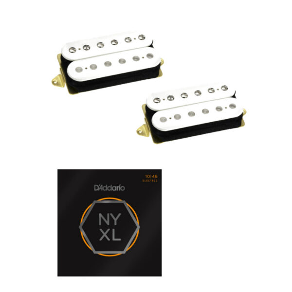 DiMarzio Air Norton/Tone Zone White Set (F-Spaced) + Strings