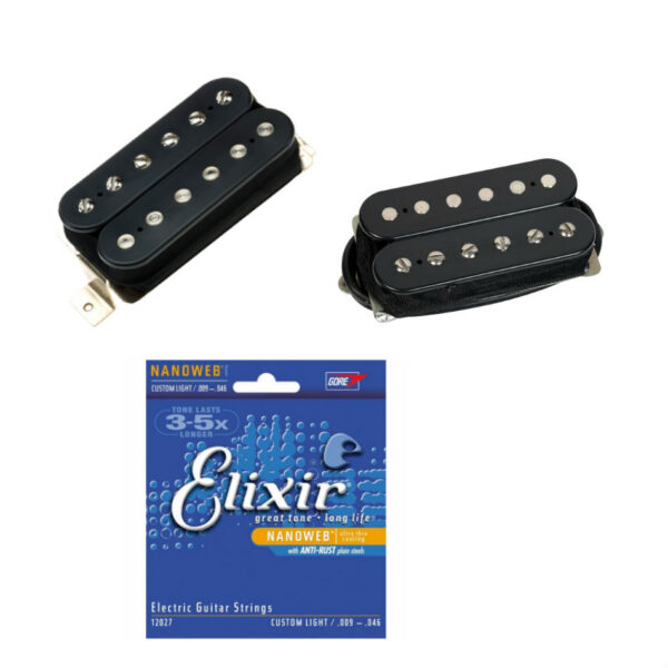 DiMarzio PAF Master Neck/Bridge Set DP260BK/DP261BK Black