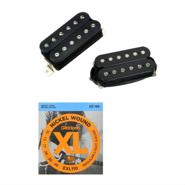 DiMarzio PAF Master Neck & Bridge Set, Black (DP260/DP261)