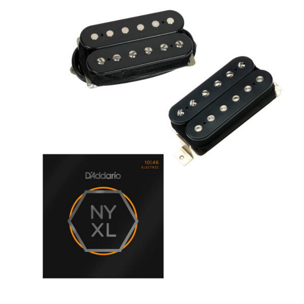 DiMarzio PAF Master Neck/Bridge Set, Black + NYXL1046